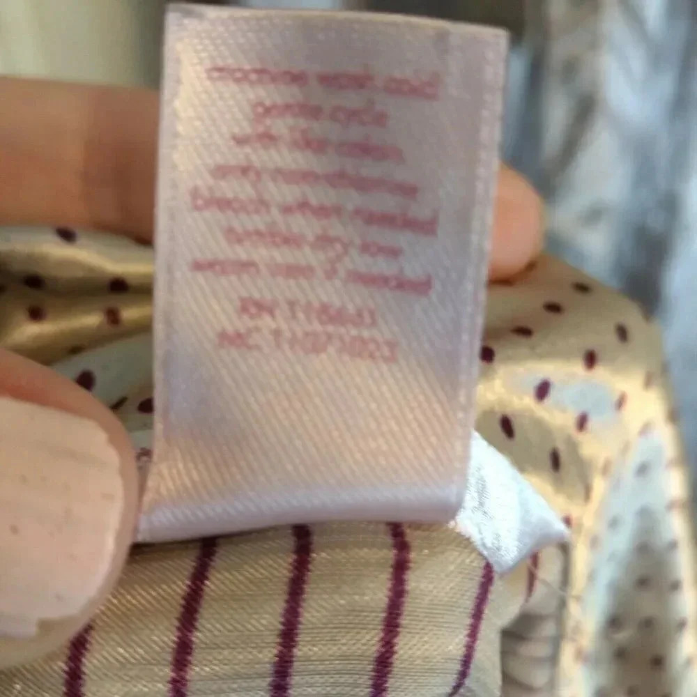 Cacique Women's Pajamas 2Pc Beige Maroon Stripes Sz L Drawstring - Picture 11 of 12